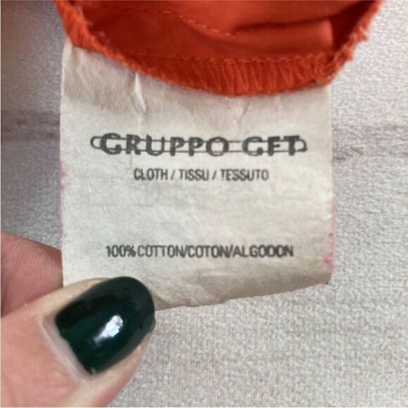 Emanuel Ungaro Womens Orange Long Sleeve Collared Duffle Coat Size Petite - Picture 5 of 10